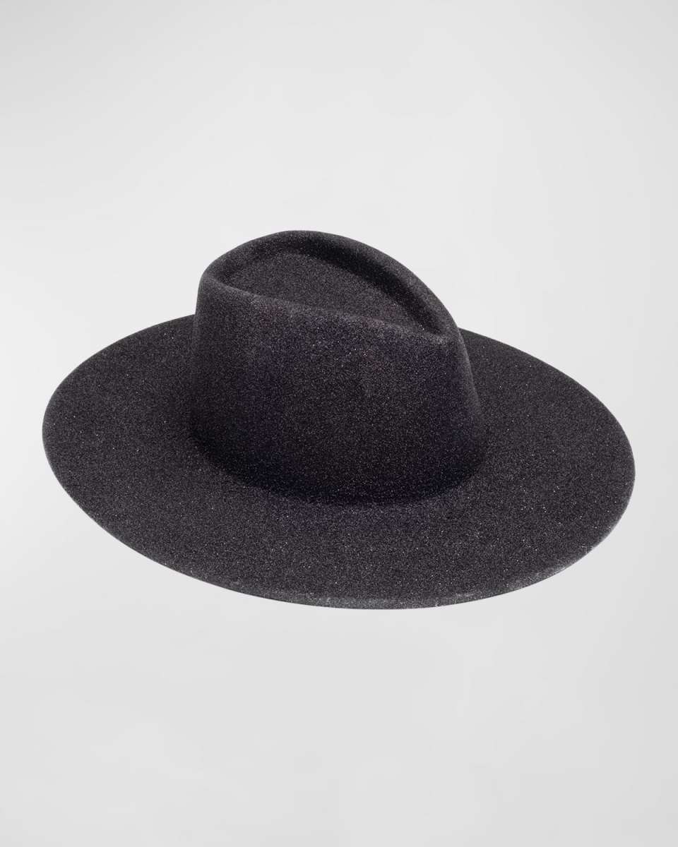 Harlowe Glittery Wool Fedora